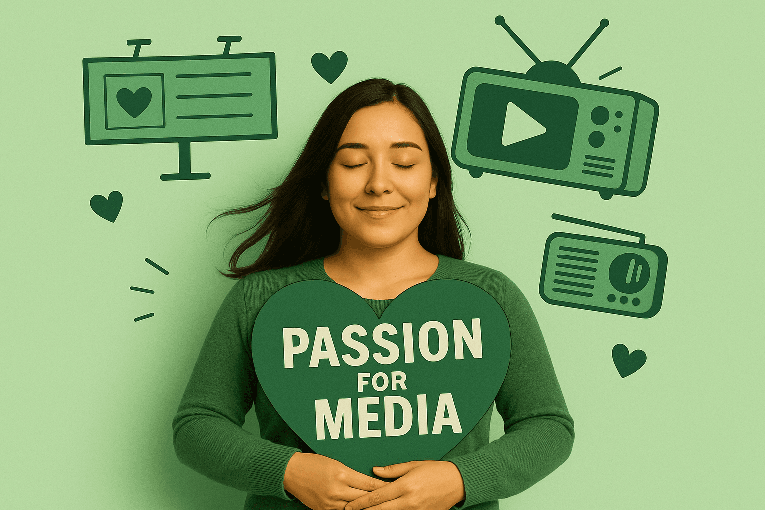 Media Planning & Implementation - Clean, minimalist visualization of media channels